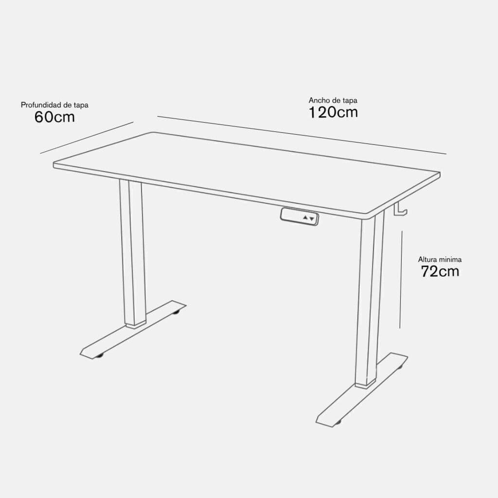 Standing Desk con Tapa 120x60 cm – imagen 15