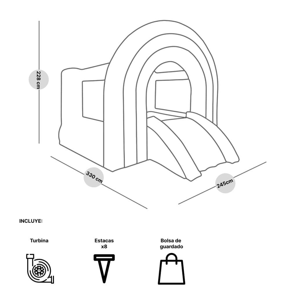 Castillo Inflable Rainbow – imagen 12