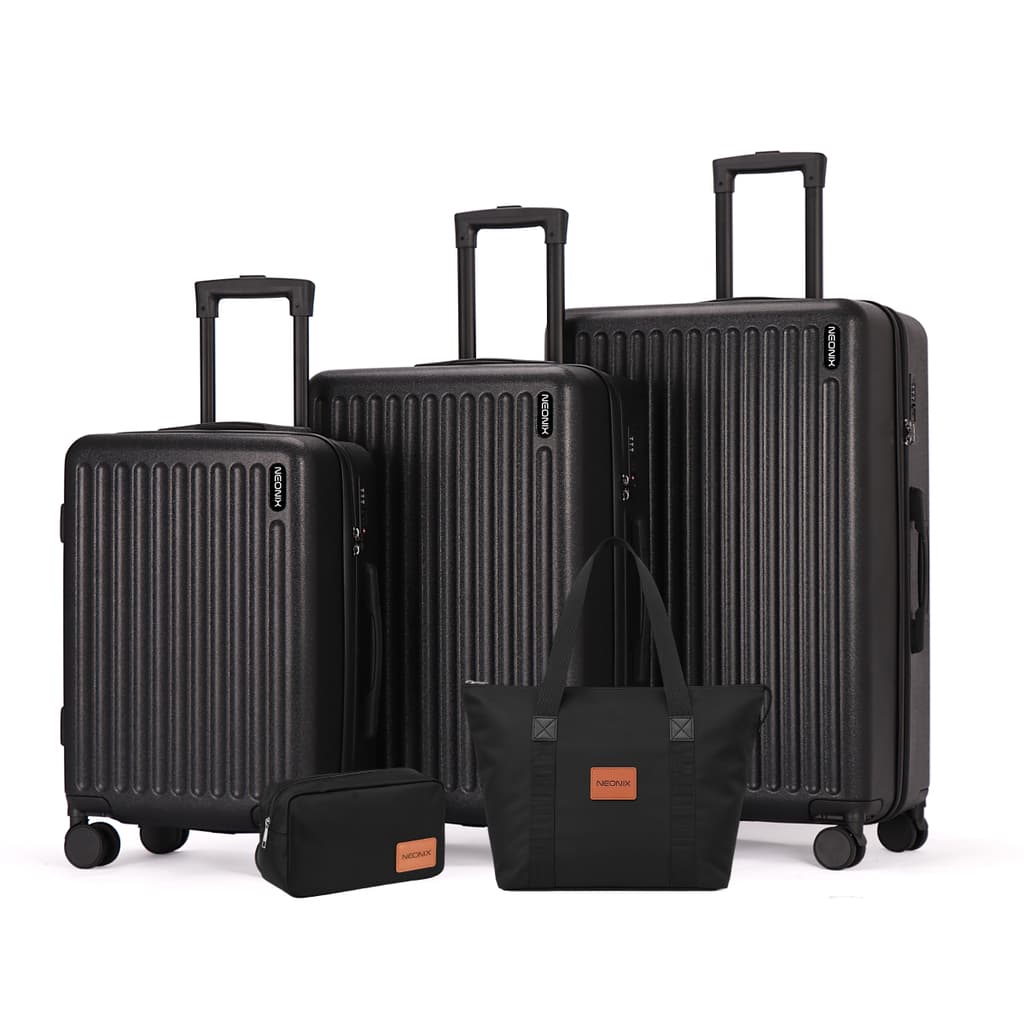 Set de 3 Valijas y 2 Bolsos – Equipaje de Viaje Completo - NEONIX