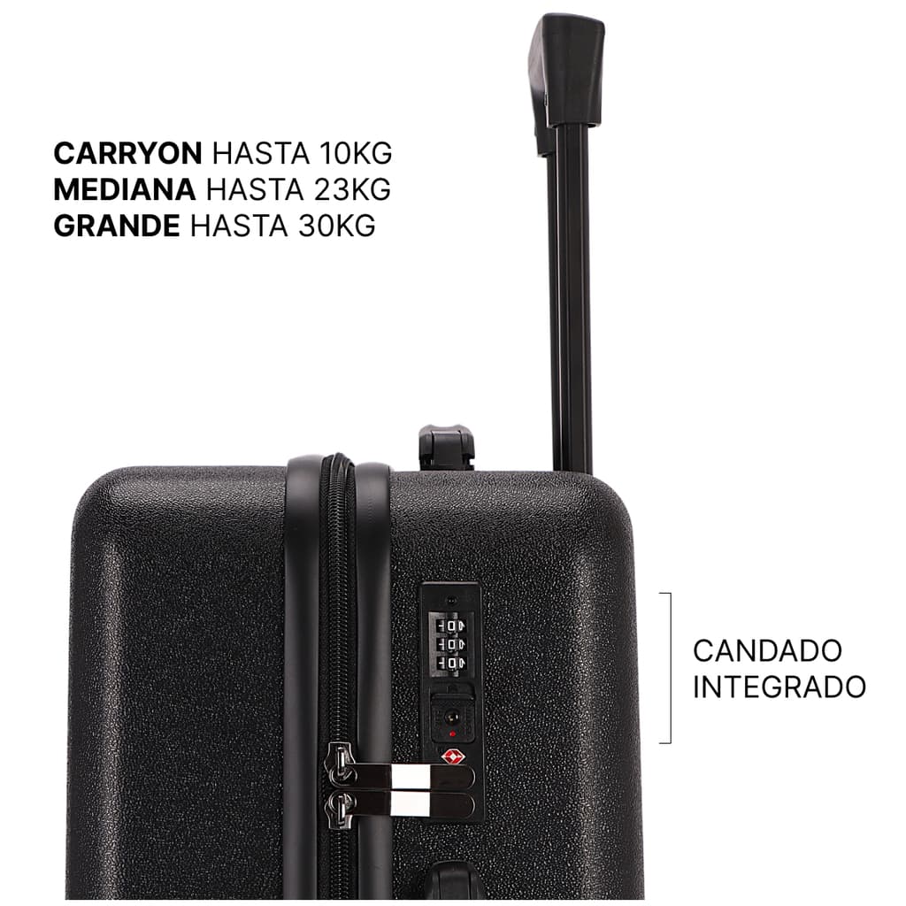 Set de 3 Valijas y 2 Bolsos – Equipaje de Viaje Completo – imagen 4